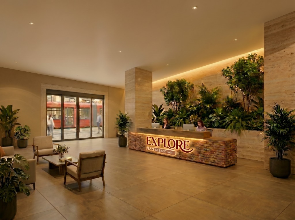 Lobby y recepción Explore San Sebastián — Departamentos en venta Cuenca Ecuador